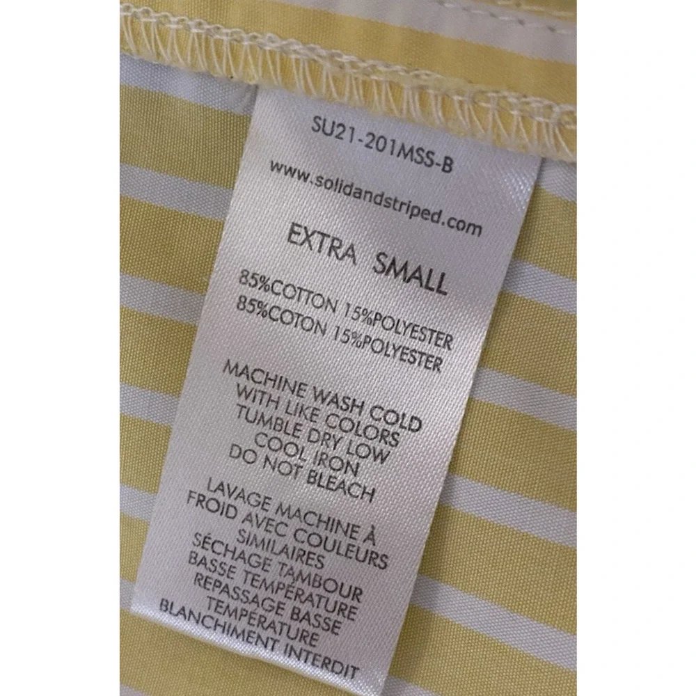 Solid & Striped Oxford Tunic Shirt Coverup XS Colorblock Stripe Beach Resort - Picture 8 of 16